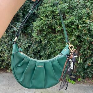 Y2K Inspired ALDO Forest Green Shoulder Bag